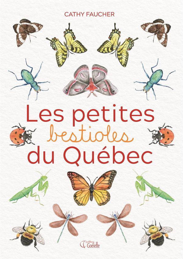 Livre 'Les petites bestioles du Québec' écrit et illustré à l'aquarelle par Cathy Faucher aux Éditions Goélette