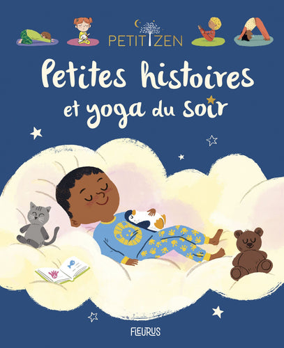 Livre 'Petites histoires et yoga du soir' par  Sophie de Mullenheim et Shobana Vinay aux Éditions Fleurus