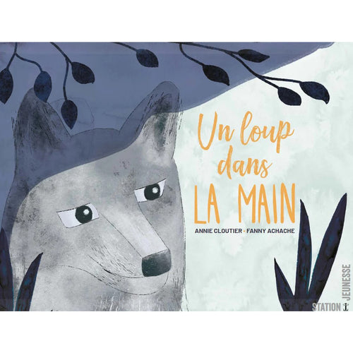 Livre 'Un loup dans la main' écrit par Annie Cloutier et illustré par Fanny Achache aux Éditions Station T Jeunesse